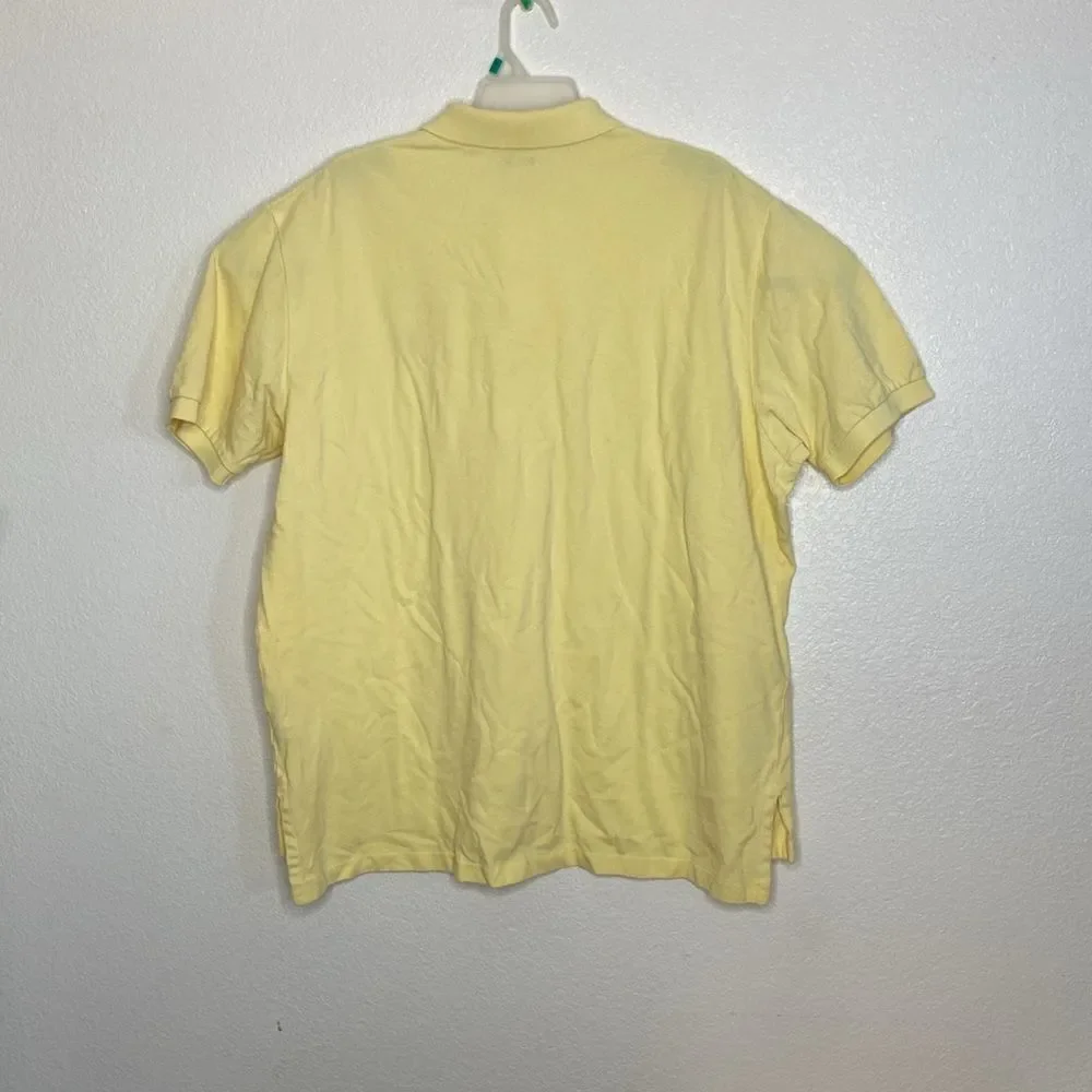 POLO Ralph Lauren Men’s Yellow Polo Shirt Size XXL in excellent used condition.